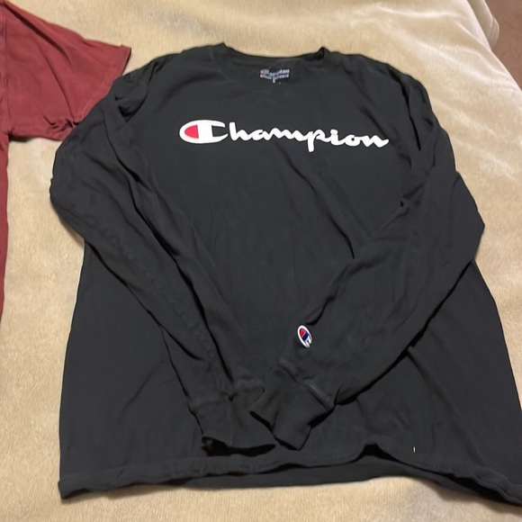 Champion Men’s T-Shirts. Size M. One Short Sleeves and One long Sleeves. - Picture 3 of 14